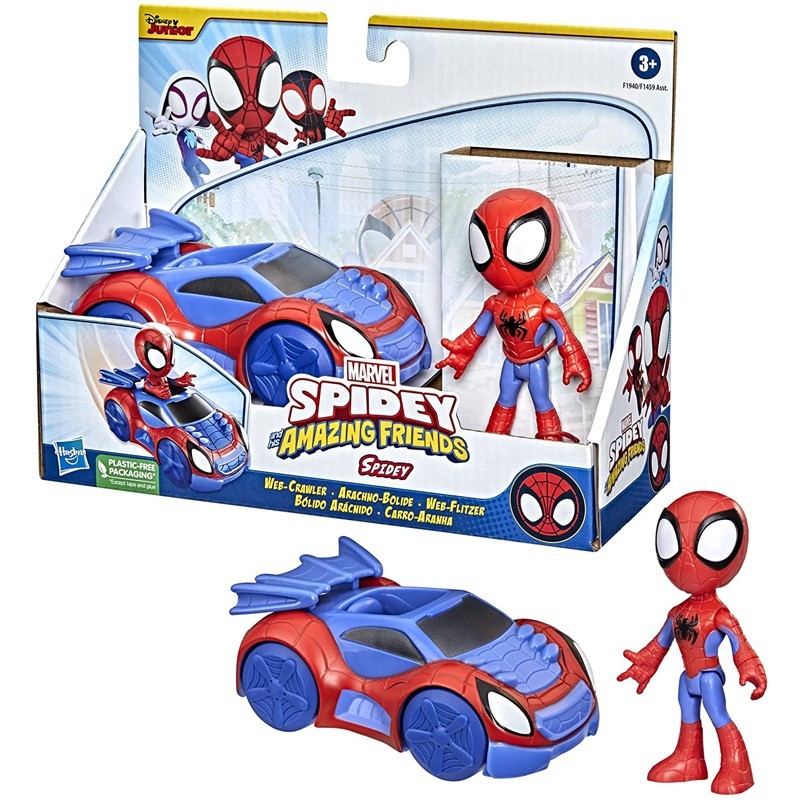 Hasbro F19405 - Spiderman - Spidey con Auto