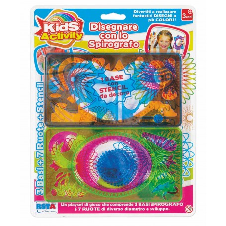 Rstoys 11490 - Blister Accessori Disegno a Spirografo Kids