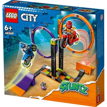 Lego 60360 - City - Stuntz Sfida Acrobatica Anelli Rotanti