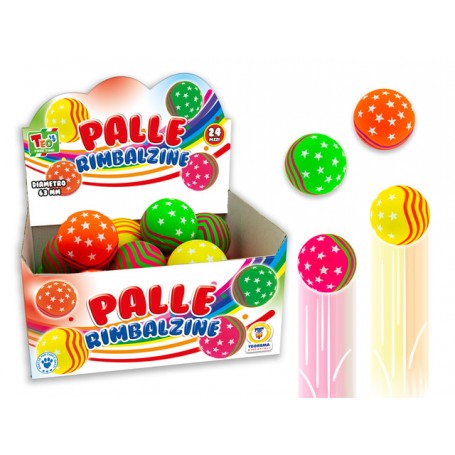 Teorema 52155 - Palline Rimbalzine Display 24 pz
