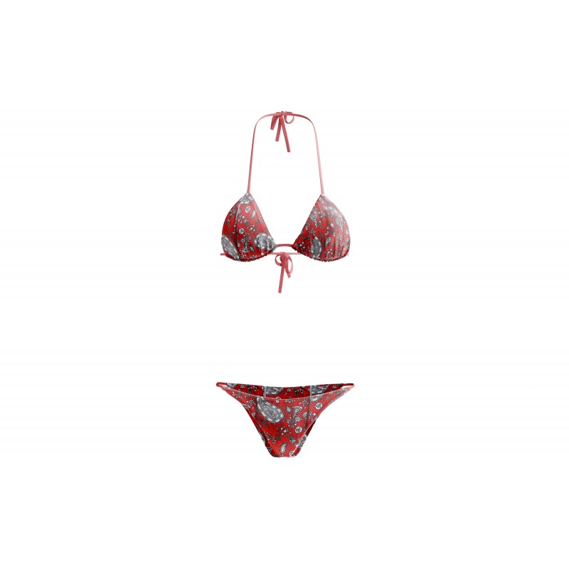 Fratelli Pesce 8507 - Bikini Fantasia Rosso Regolabile