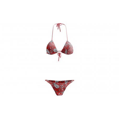 Fratelli Pesce 8507 - Bikini Fantasia Rosso Regolabile