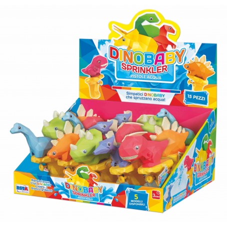 Rstoys 11525 - Pistola Acqua Mini Dino Display 15 pz