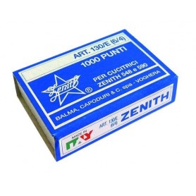 Zenith 130 - Punti Metallici Universali Scatola 1000 Conf. 10