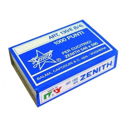 Zenith 130 - Punti Metallici Universali Scatola 1000 Conf. 10