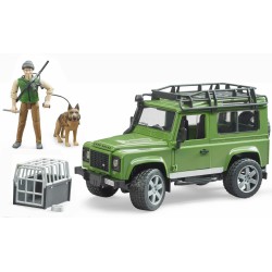 Bruder 2587 - Land Rover Defender Station Wagon con Forestale e Cane