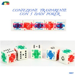 Ginmar 38607 - Dadi da Poker 5 pz