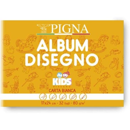 Pigna 2906 - Album Da Disegno 17X24 Bianco Conf.10 pz.