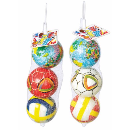 Rstoys 11578 - Set 3 Palline in Rete 6,5cm