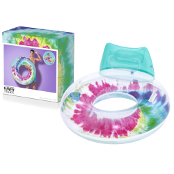 Bestway 43637 - Anello Tie Dye con Maniglia e Schienale