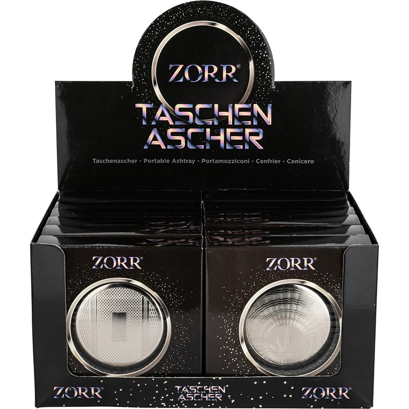 Zorr 49324 - Porta Mozzicone Tascabile Metallo Display 12 pz