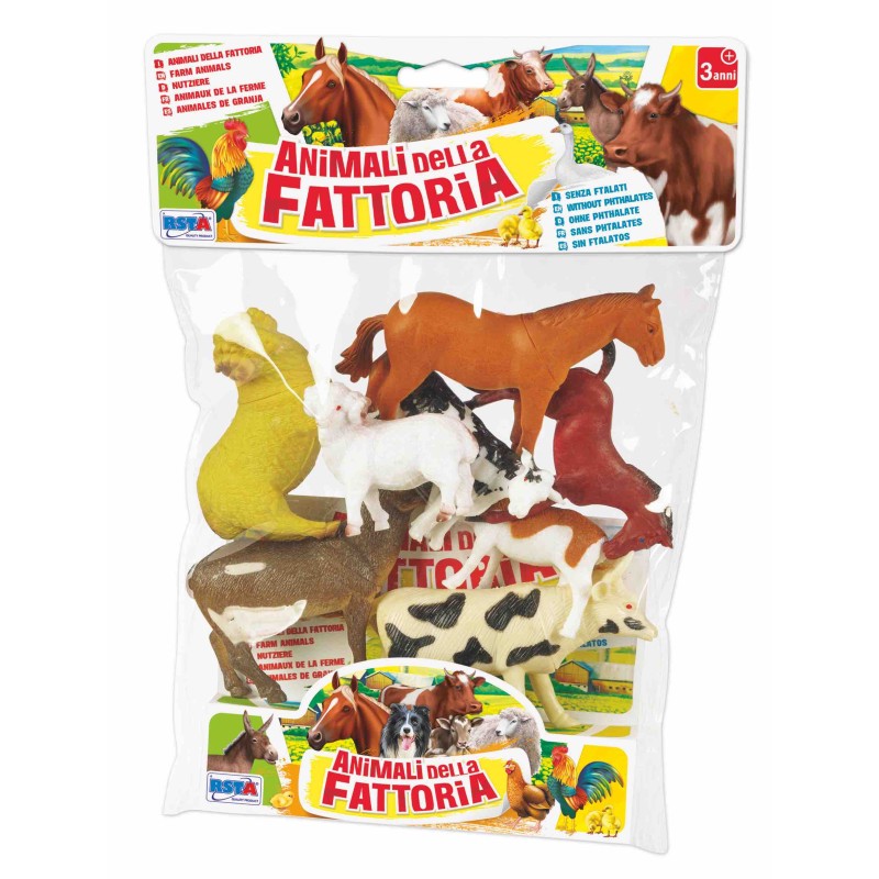 Rstoys 11540 - Busta 8 Animali Fattoria