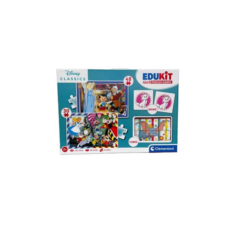 Clementoni 18290 - Edukit 4 In 1 Disney Classics