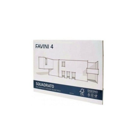 Favini 167504 - Blocco 20 Fogli 24x33 F4 220gr Squadrato