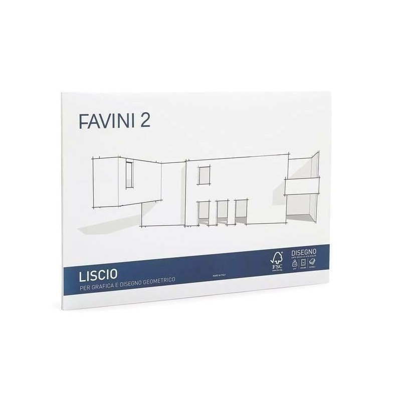 Favini 170313 - Album 10 Fogli 33x48 F2 110gr Liscio