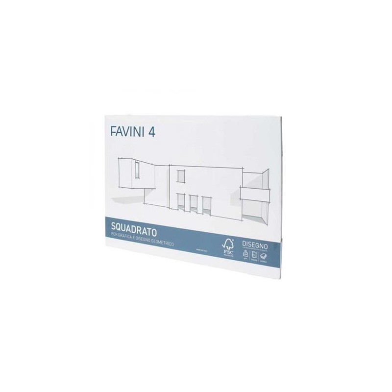 Favini 167503 - Blocco 20 Fogli 33x48 F4 220gr Squadrato