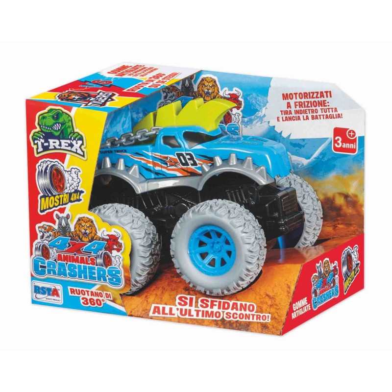 Rstoys 11511 - Veicoli 4x4 Animal Crasher Dino a Frizione