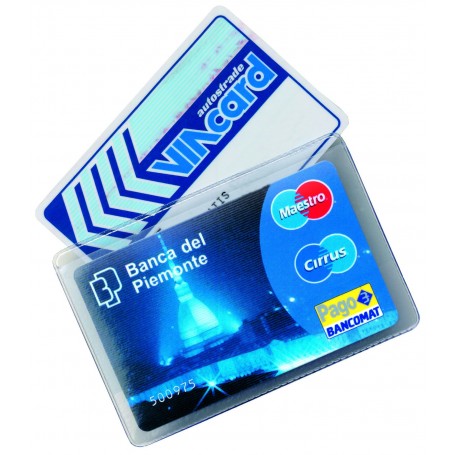 Alplast 999 - Confezione 50 Porta Card Cristal Soft 2 Spazi