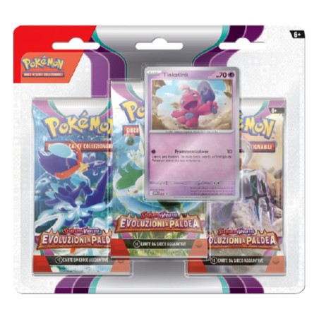 Game Vision 60333 - Pokémon - Scarlatto e Violetto Evoluzioni a Paldea Blister 3 Buste