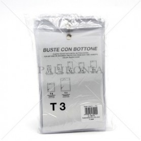 Alplast 994T3 - Busta con Bottone 12,5 x 13 cm. Conf.10 pz.