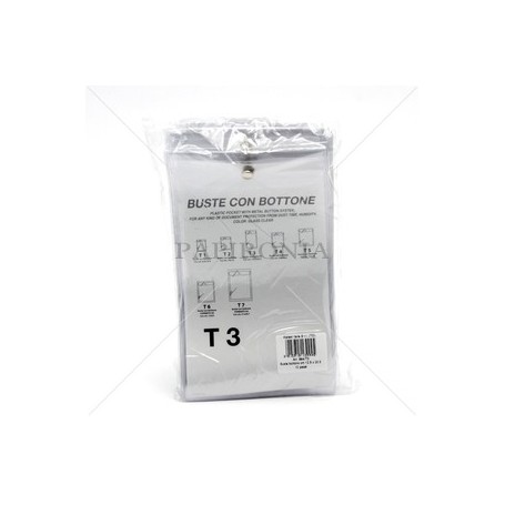 Alplast 994T3 - Busta con Bottone 12,5 x 13 cm. Conf.10 pz.