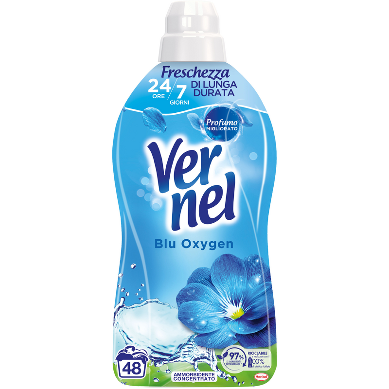 Vernel 7671 - Ammorbidente Concentrato Blu Oxygen 1200 ml