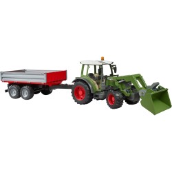 Bruder 2182 - Trattore Fendt Vario 211 con Benna e Rimorchio