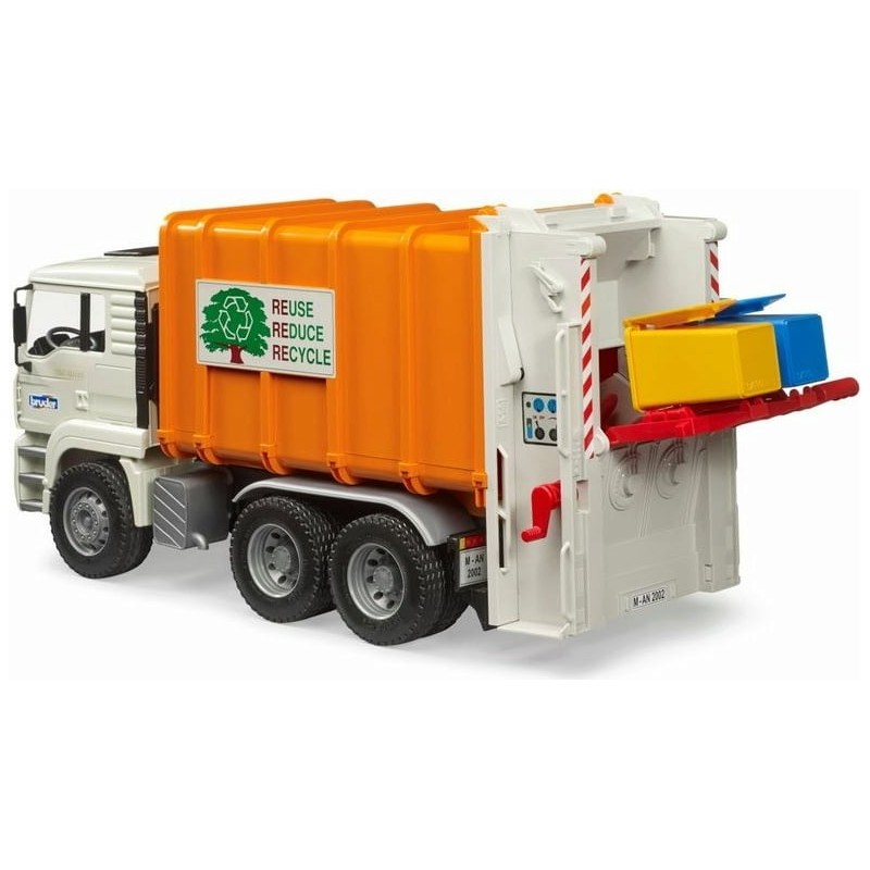 Bruder 2772 - Camion Rifiuti Carico Posteriore