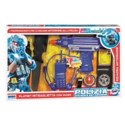 Rstoys 11709 - Playset Polizia Mitraglietta e Accessori con Suoni