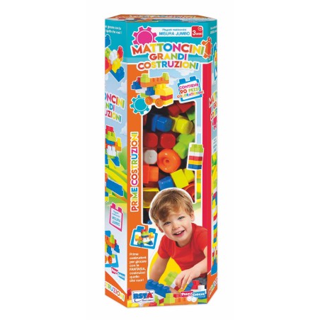 Rstoys 11711 - Cilindro Mattoncini Grandi Costruzioni 90 pz