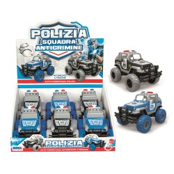 Rstoys 11715 - Auto Fuoristrada Polizia a Frizione Display 6 pz