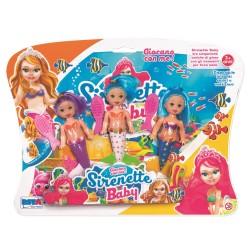 Rstoys 10183 - Blister 3 Sirenette Baby 10 cm.