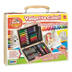 Rstoys 11377 - Valigetta Legno 60 Colori Ass