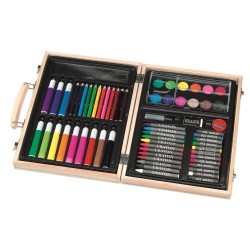 Rstoys 11377 - Valigetta Legno 60 Colori Ass