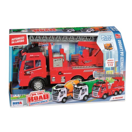 Rstoys 11613 - Automezzi da Lavoro a Frizione Scala 1:12 3 Ass