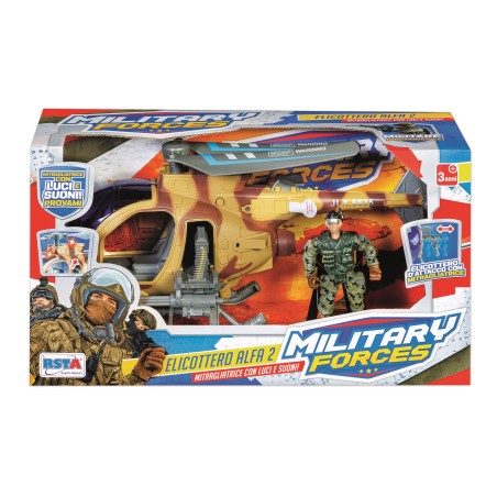 Rstoys 11665 - Elicottero Militare Luci e Suoni con Personaggio