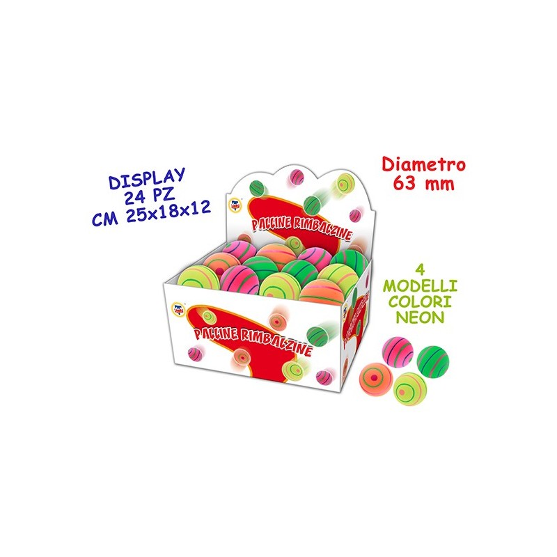 Teorema 51371 - Display Palline Rimbalzine 24 pz