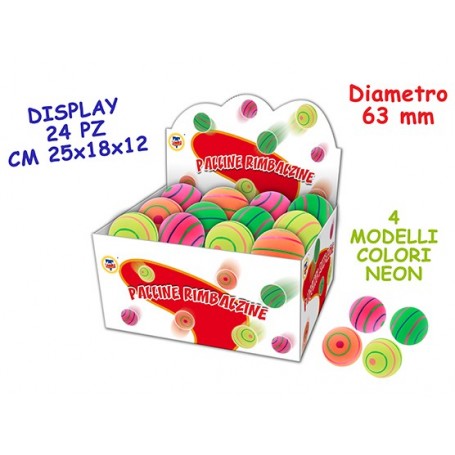 Teorema 51371 - Display Palline Rimbalzine 24 pz