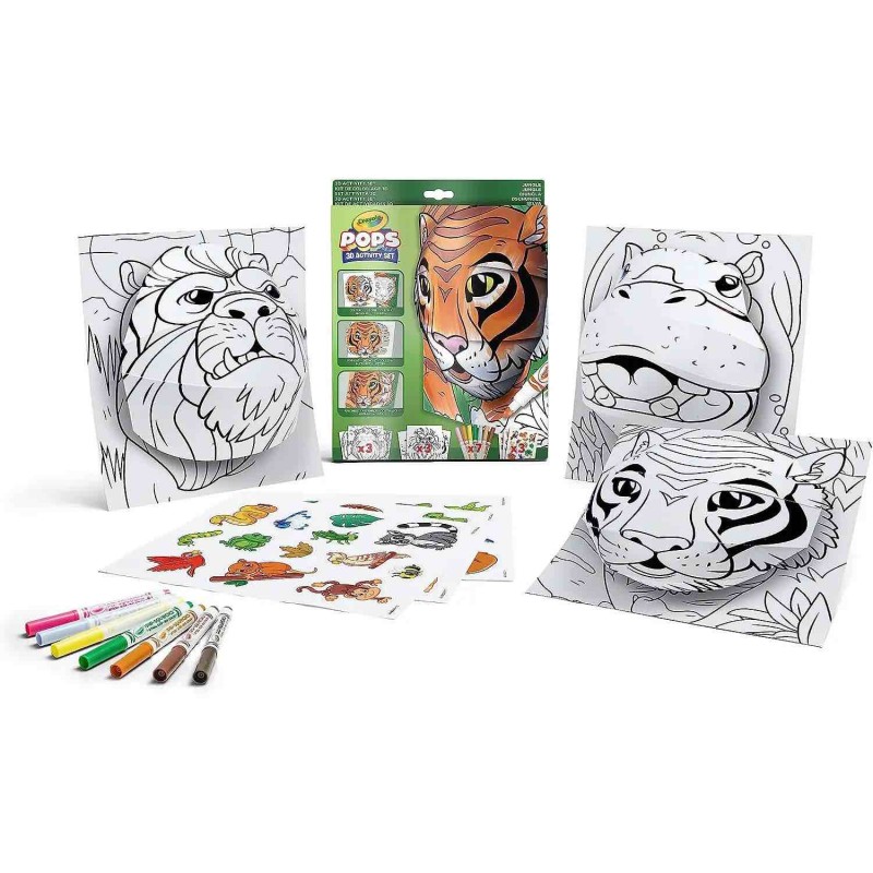 Crayola 2802 - Album Set Attività Pops Giungla