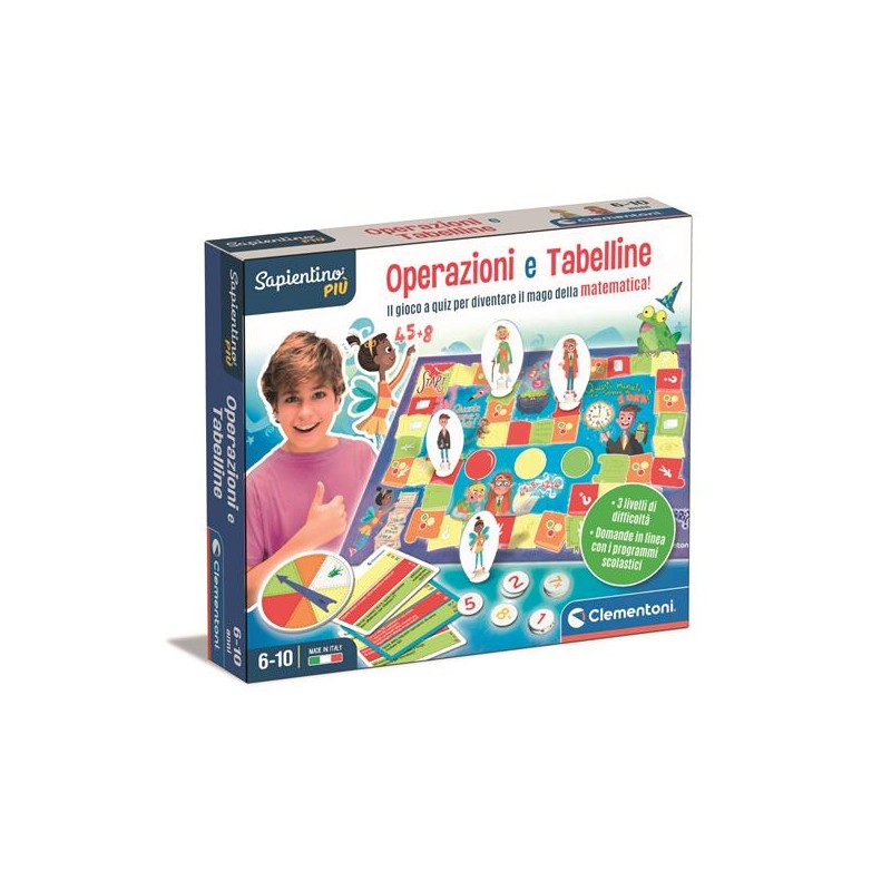 Clementoni 16596 - Sapientino Più - Operazioni e Tabelline