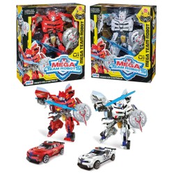 Rstoys 11611 - Mega Team Robot Trasformer Grande Auto 2 Ass