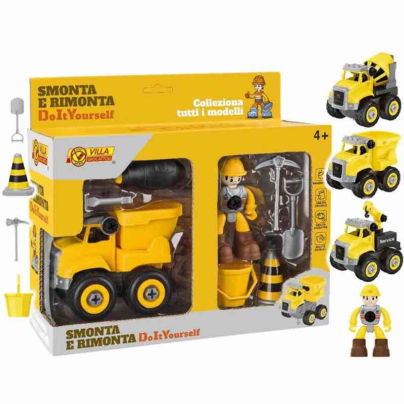Villa Giocattoli 60105 - Playset Smonta e Rimonta Mezzo da Lavoro