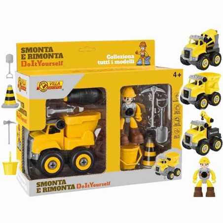 Villa Giocattoli 60105 - Playset Smonta e Rimonta Mezzo da Lavoro
