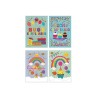 Cecami 161BC - Biglietti Buon Compleanno Arcobaleno 4 Soggetti Conf.12 pz