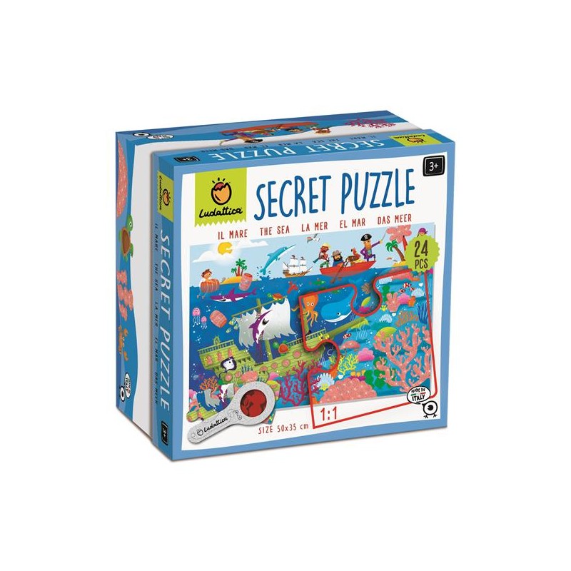 Educational 21894 - Ludattica Secret Puzzle Il Mare