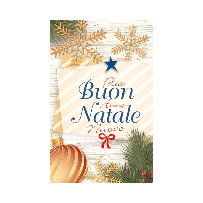 Cecami 50071BN - Biglietti Natale con Oro 9x14cm 6 Soggetti Conf.48pz