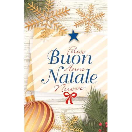 Cecami 50071BN - Biglietti Natale con Oro 9x14cm 6 Soggetti Conf.48pz