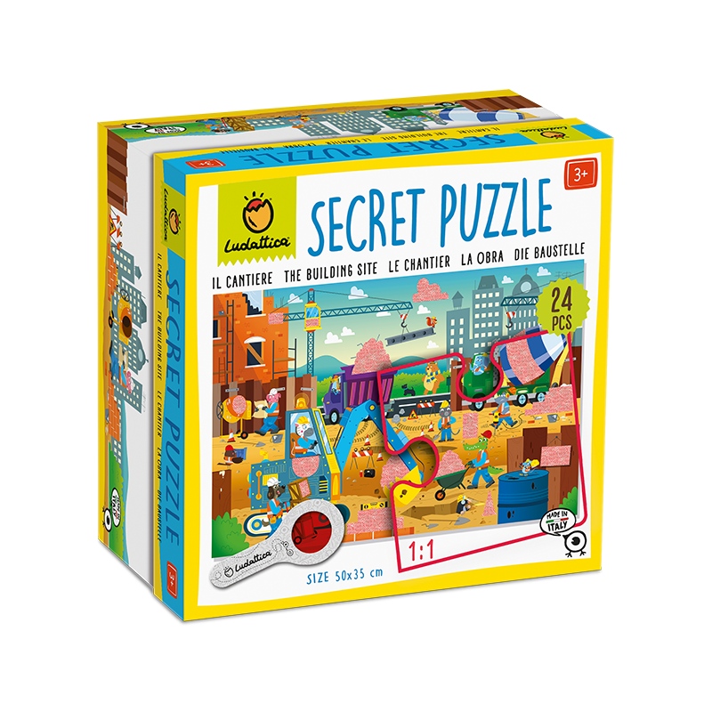 Educational 22594 - Ludattica Secret Puzzle Il Cantiere