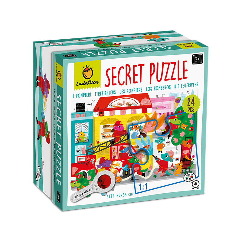 Educational 21702 - Ludattica Secret Puzzle I Pompieri