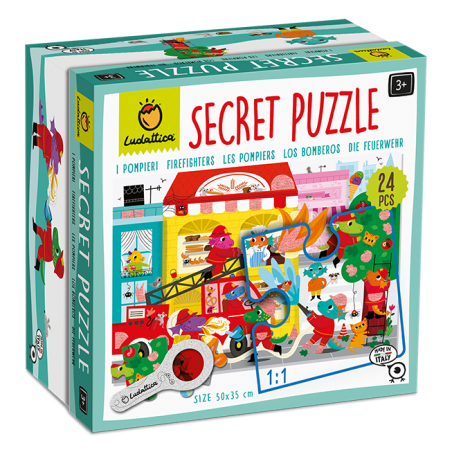 Educational 21702 - Ludattica Secret Puzzle I Pompieri